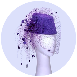 Purple Hat With Face Cover Purple Hat With Face Cover